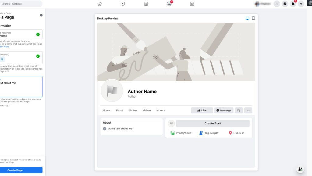 Facebook Author Page